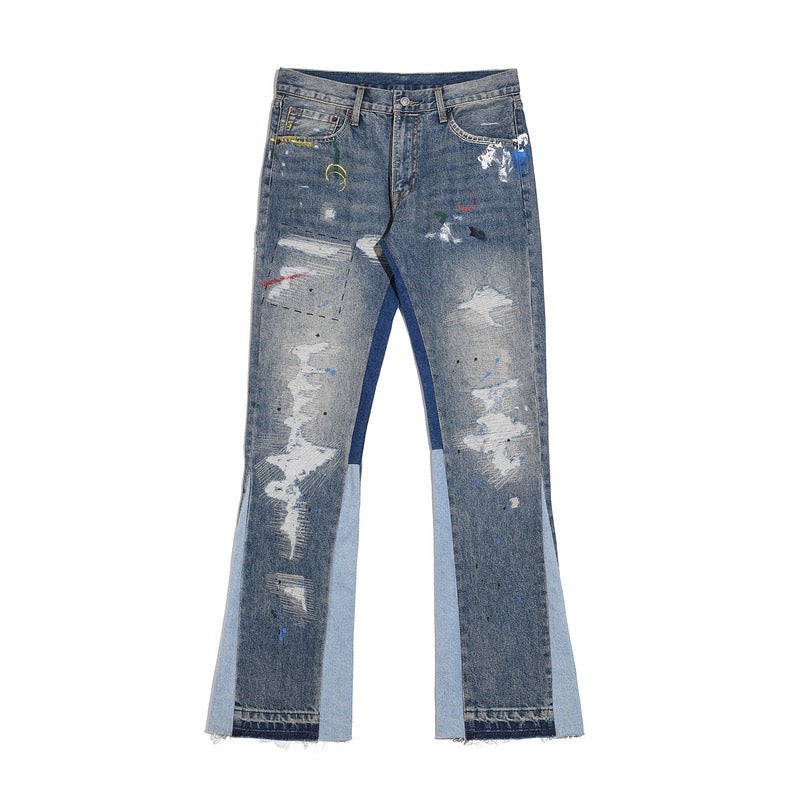 "Wavy"- Flared Denim