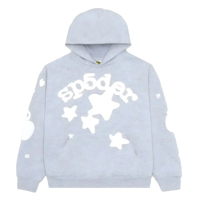 "Sp5der-Hoodie" Light Grey