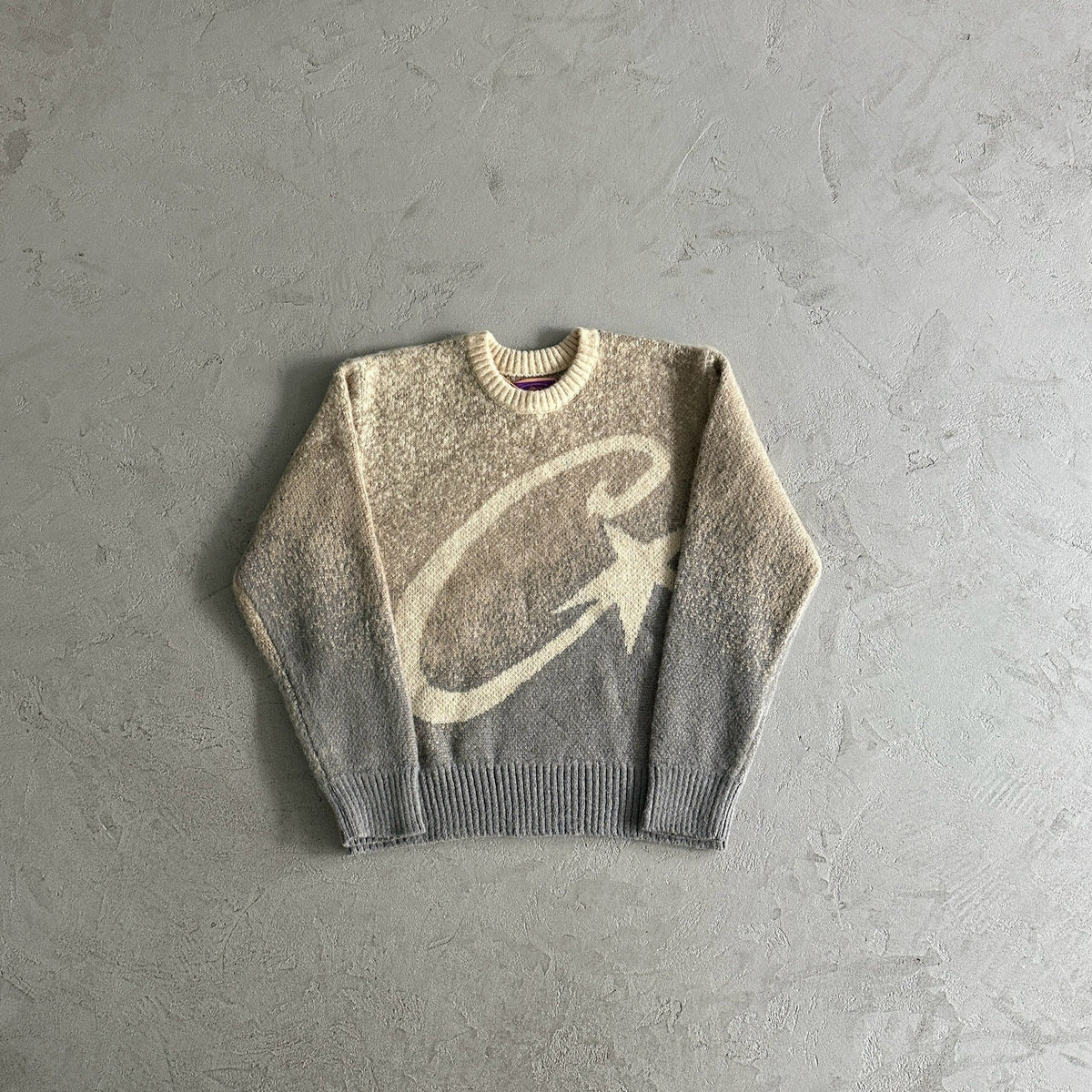 "CRTZ" Mohair Beige/Grau