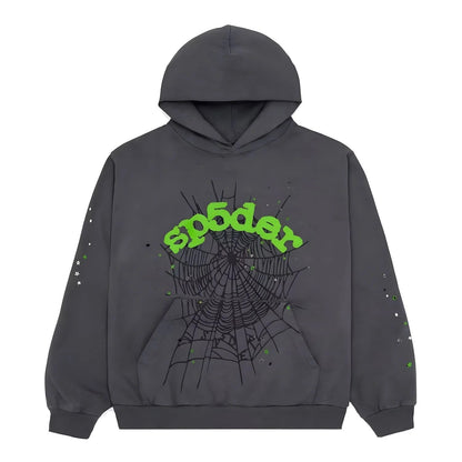 "Sp5der-Hoodie" Grey