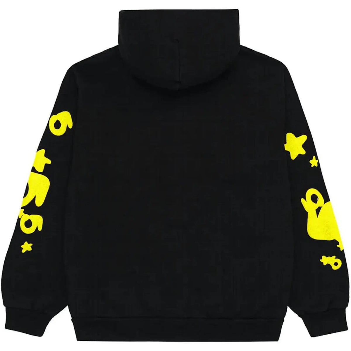 "Sp5der-Hoodie" Black and Yellow